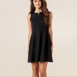FRANCESCA'S Whitney Lace Up Dress NWT